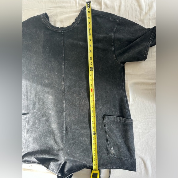 Free people movement marble color hotshot tee romper size medium - Picture 8 of 12